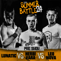Ankündigungsbild Eastside Revolution Summer Battle 2024: Pre Show Match: Lunatic vs. Herbi Vara vs. Leo Nova